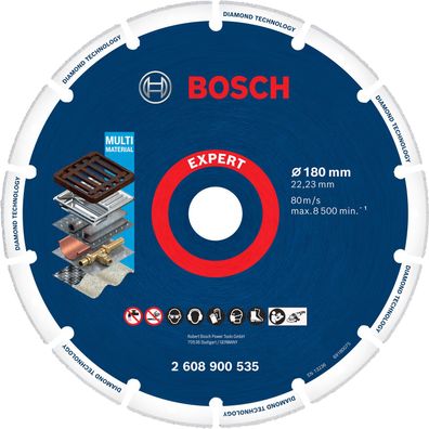 Bosch Expert Diamond Metal Wheel Trennscheibe 180 x 22,23Â mm - 2608900535