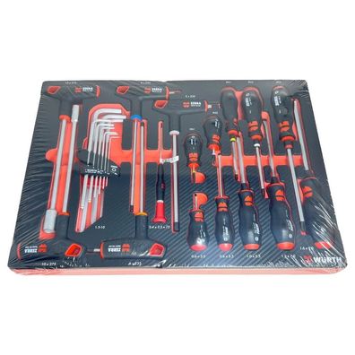 Würth Zebra Schraubendreher Satz Set 25 Teile Schaumeinlage Werkstatt 0965905940