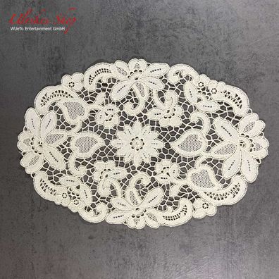 Echte Plauener Spitze - Deckchen 30x20cm