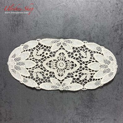 Echte Plauener Spitze - Deckchen 19x9cm