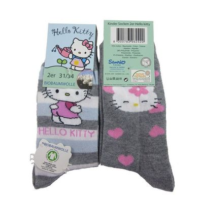 Hello Kitty 2er Pack Socken 23/26 Set4