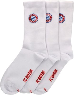 FC Bayern München Kinder Crew Socken 3er-Set 34499