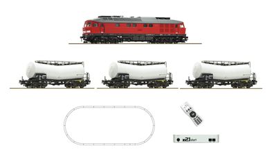 Roco 51340 z21 Start BR 232 DB AG mit 3 Kesselwagen Spur H0