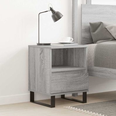 vidaXL Nachttisch Grau Sonoma 40x35x50 cm Holzwerkstoff