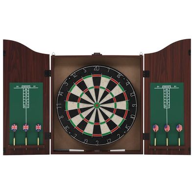 vidaXL Professionelles Dartboard Sisal mit Schrank und 6 Dartpfeilen