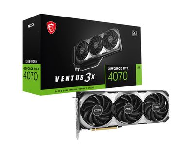 MSI RTX4070 VENTUS 3X E1 OC 12GB GDDR6 HDMI 3xDP