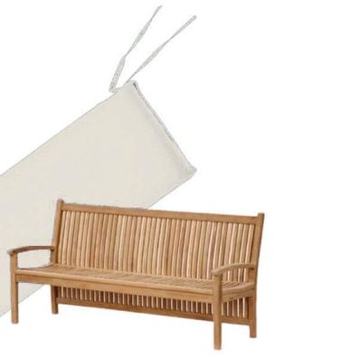 Bankauflage 150 cm x 50 cm für Gartenbank Pescara - creme