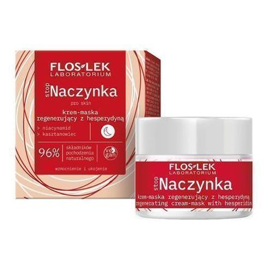 Flos-Lek Stop Naczynka Regenerierende Nachtcreme-Maske mit Hesperidin, 50 ml - Beruhi