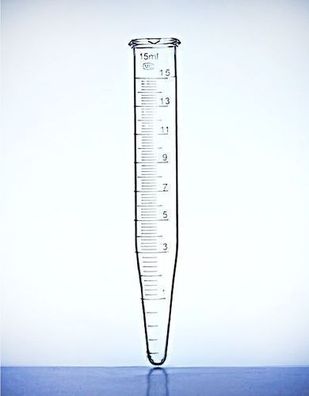 konisches Reagenzglas mit Skala 05ml Chemland