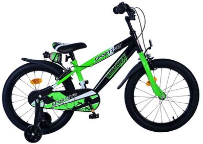 18 Zoll Kinder Fahrrad Kinderfahrrad MTB Rad Bike Sportivo Grün 31879