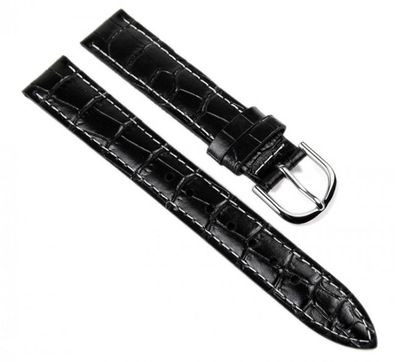 Casio Uhrenarmband Leder 15mm schwarz LTP-1302 LTP-1303