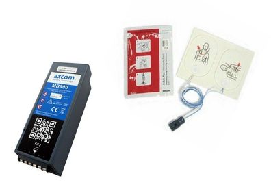 Batterie M3863A für AED Defi FR2 und DP Elektroden im Set 989803158211