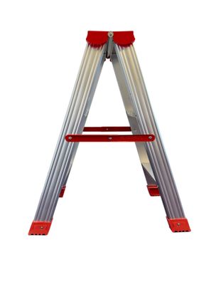 Professionelle Aluminium-Leiter - 2x3 Stufen - EN-131 Zertifiziert - 150 kg Belastung