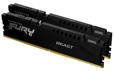 Kingston RAM FURY Beast - 64 GB (2 x 32 GB Kit) - DDR5 6400 DIMM CL32