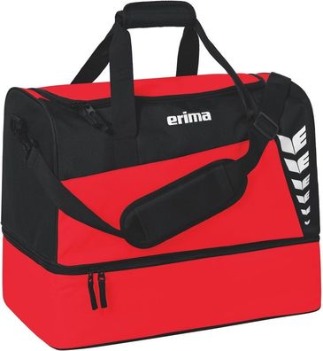 Erima Six Wings Sporttasche Mit Bodenfach 23-0168 Rot/Schwarz-M