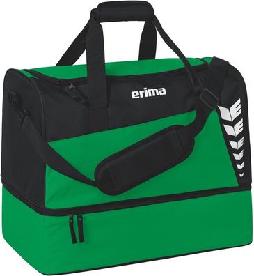 Erima Six Wings Sporttasche Mit Bodenfach 23-0168 Smaragd/Schwarz-L