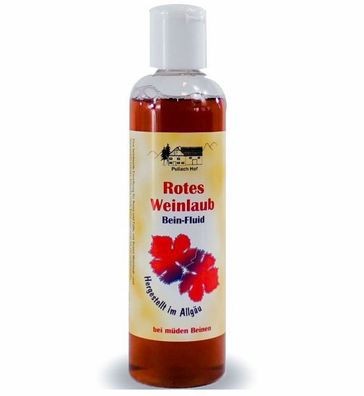 Pullach Hof Rotes Weinlaub Bein Fluid Inhalt 250ml