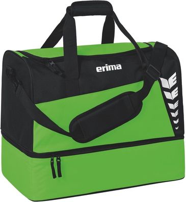 Erima Six Wings Sporttasche Mit Bodenfach 23-0168 Green/Schwarz-M