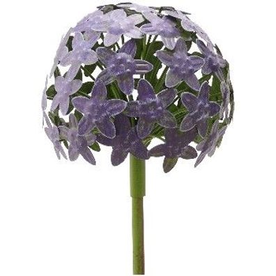 Gartenstecker Metall Allium Stecker purple ArtFerro Garten Ø16,2mH111,2cm Blütenkugel