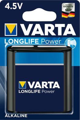 Varta 4912 Longlife POWER Flachbatterie Blister