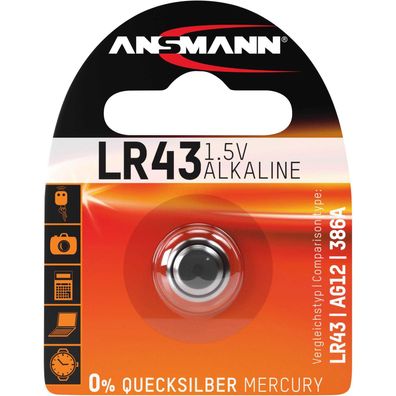 Ansmann - Batterie LR43 - Alkalisch