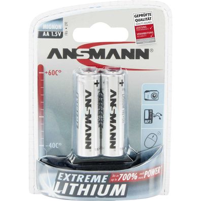 Ansmann Mignon Extreme Lithium - Batterie 2 x AA-Typ - Li