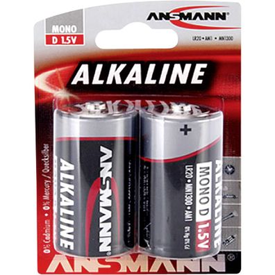 Ansmann RED LINE - Batterie 2 x D - Alkalisch