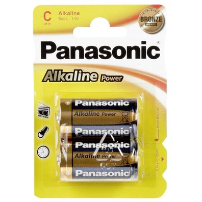 Panasonic Batterie AlkalinePower2Baby Blister