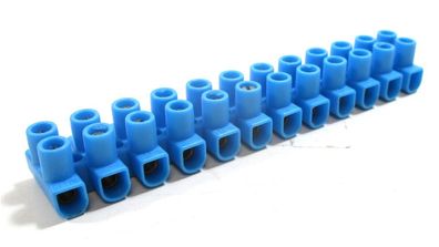 Elastik-Lüsterklemmen 1 Stück blau 12 Klemmen (Z58)