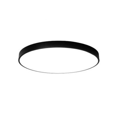 Moderne LED Deckenleuchte - 40 cm Durchmesser - 18W - Schwarzer Metallrand