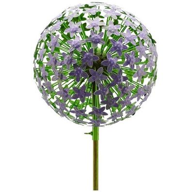 Gartenstecker Metall Allium Stecker purple ArtFerro Garten Ø29cm H140cm Blütenkugel