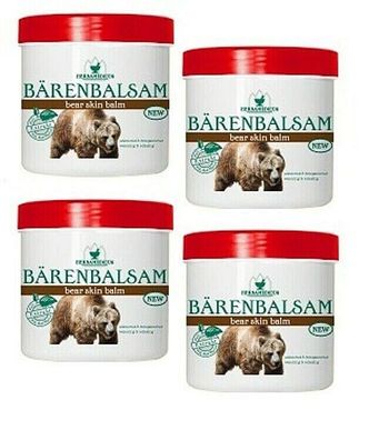 Herbamedicus Bärenbalsam Creme wärmend entspannend, 4x 250 ml