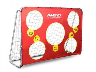 Sicheres Fußballtor für Kinder - 215x153x76 cm - Mit Zielübung