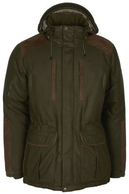 Pinewood 5813 Nydala Insulation Wool Parka Moosgrün/ Wildlederbraun (182)