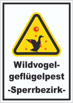 Wildvogelgeflügelpest Aufkleber