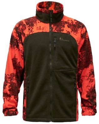 Pinewood 8761 Furudal Hunters Camou Fleece Jacket Strata Blaze/H. Green (992)