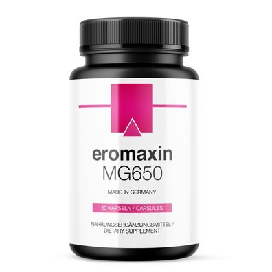 Eromaxin MG650 | für aktive Männer | Nahrungsergänzungsmittel mit Maca | 60 Kapseln