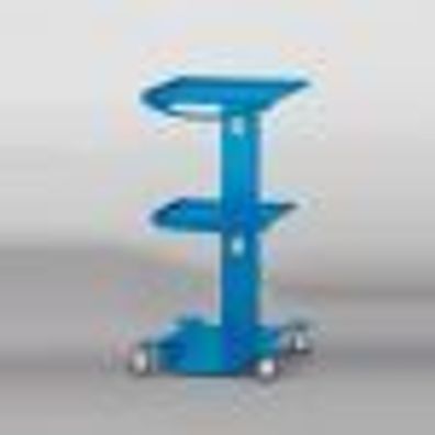 ASTRA Rollwagen Dental AL/CE blau, 1 Stück, aus Stahl, 20 kg, 3 Böden (385x375 mm, 34