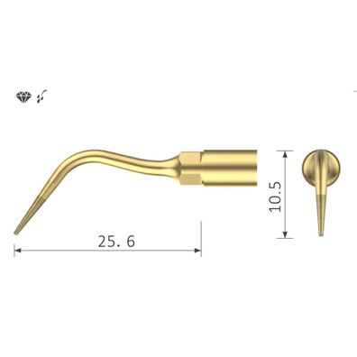 Ultraschallspitze UP7 für Mectron* Scaling von Xpedent Austria GmbH ? Mikro-Osteoplas