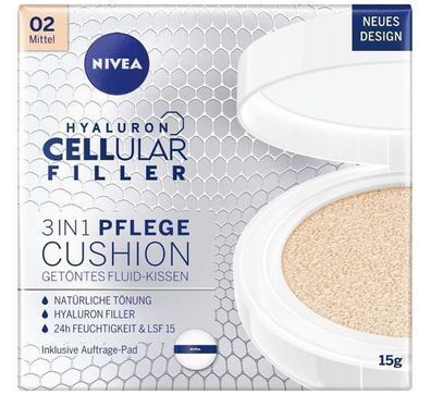 Nivea Hyaluron Cellular Filler Make-up - 02, 15 g