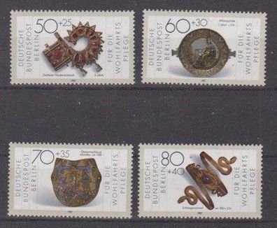 Berlin 1987 postfrisch MiNr. 789-792 Gold- und Silberschmiedekunst