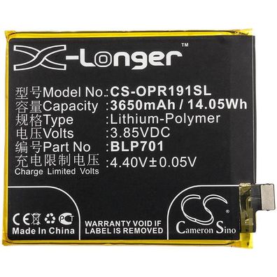 Ersatzakku - CS-OPR191SL - OPPO 1917 / CPH1917 / BLP701 - 3,85 Volt 3650mAh Li-Pol