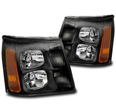 Cadillac Escalade 2002 Scheinwerfer Schwarz 02 EXT ESV Halogen Version