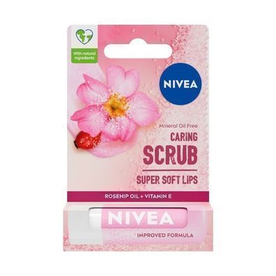 Nivea Pflegendes Lippenpeeling Wildrose, 4.8g