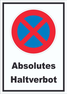 Absolutes Haltverbot Schild