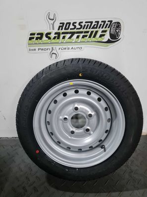 1x Komplettrad Trailer Anhänger 195/50 R13 6x13 ET30 5x112 ET-4 900kg silber DOT4124