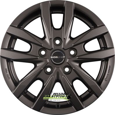 Borbet CW5 mistral anthracite glossy 6x16 ET68 - LK5/130 ML78.1 Felge Alu