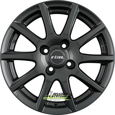 Rial Milano titanium 6.5x15 ET38 - LK4/100 ML63.3 Felge Alu