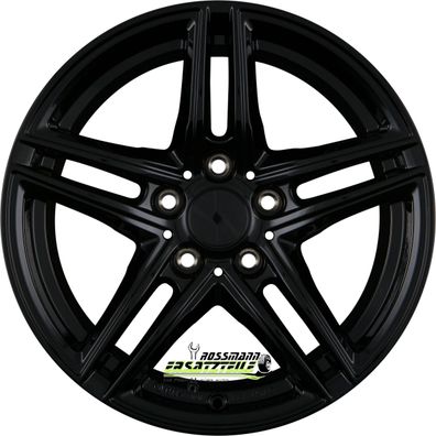 Borbet XR black glossy 7.5x17 ET30 - LK5/112 ML66.5 Felge Alu