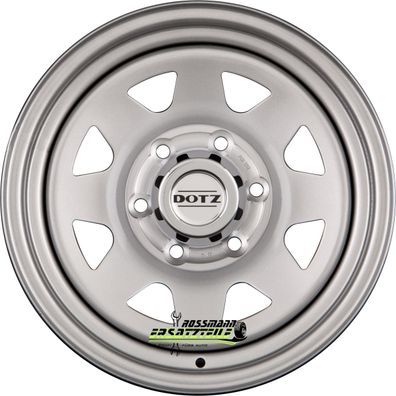 Dotz Dakar silver (ohne Nabenbecher) 7x15 ET12 - LK6/139.7 ML110 Felge Stahl